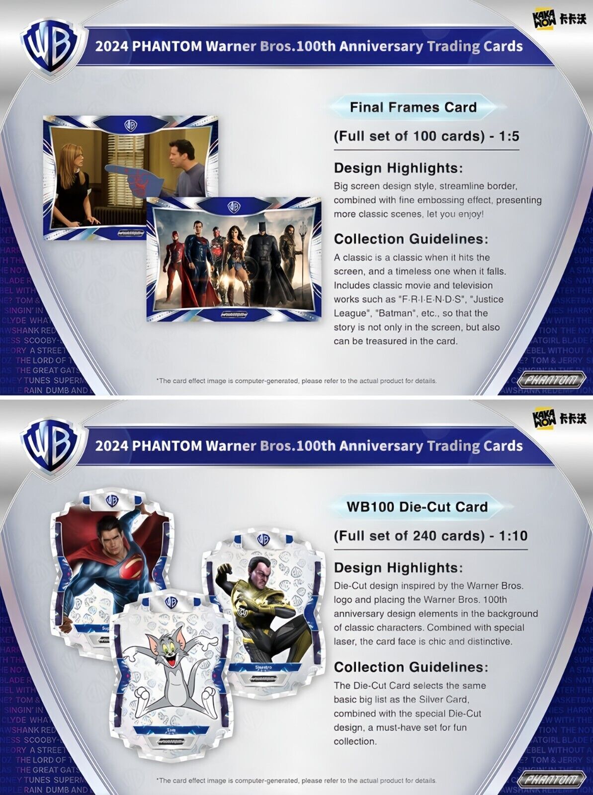 [Limited Box] Kakawow 2024 PHANTOM Warner Bros 100th Anniversary Trading Cards